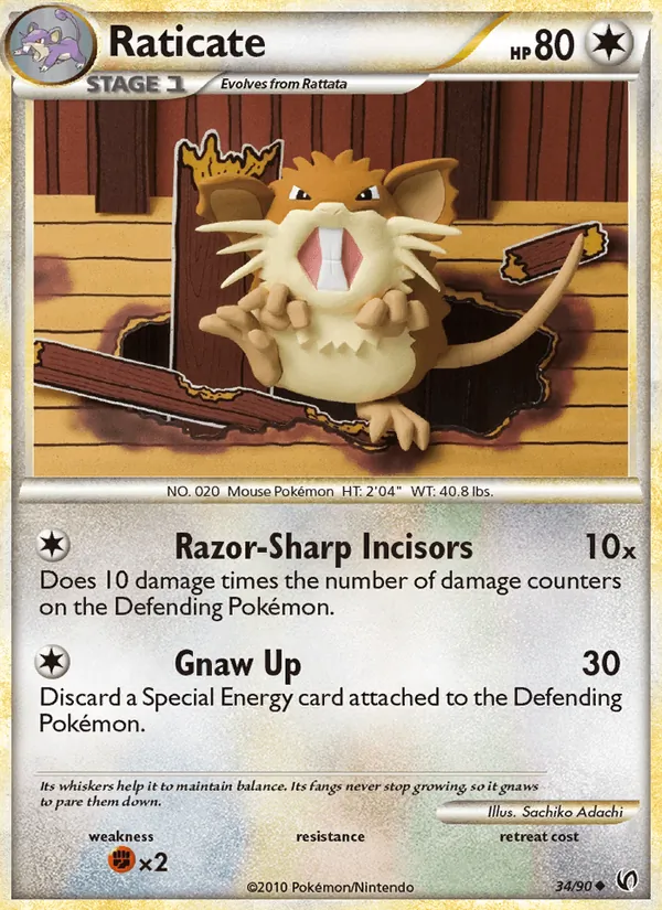 Raticate, normal (hgss3-34)