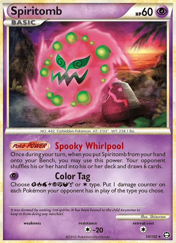 Spiritomb, holofoil (hgss4-10_h)