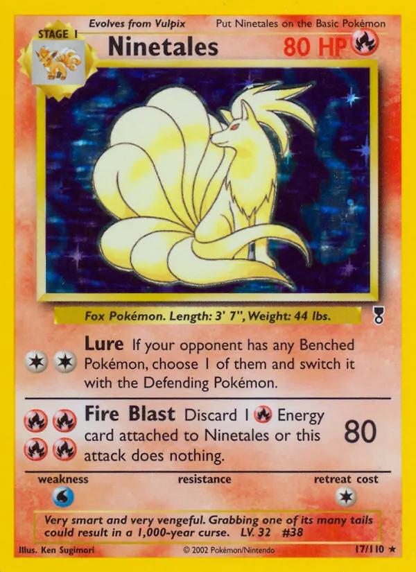 Ninetales, holofoil (lc-17_h)