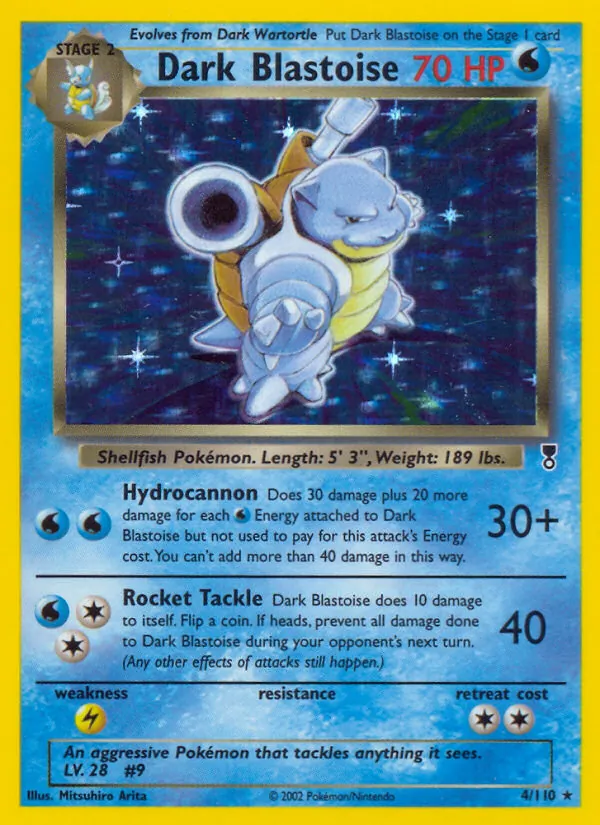 Dark Blastoise, normal (lc-4)