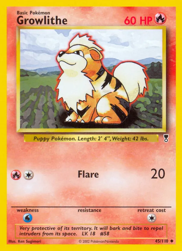 Growlithe, normal (lc-45)