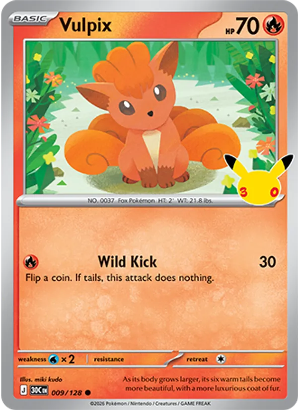 Vulpix, normal (30th-009)