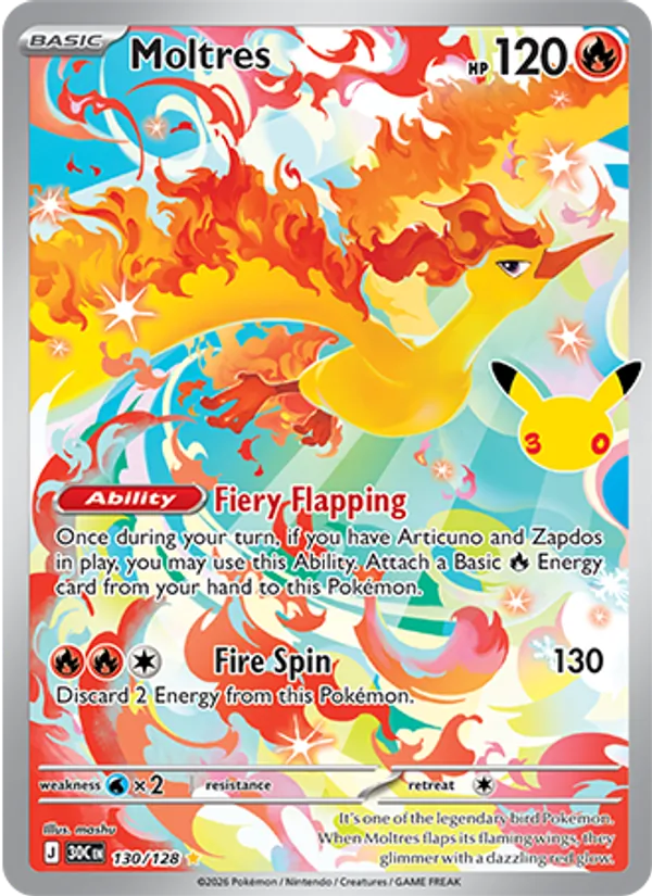 Moltres, normal (30th-130)
