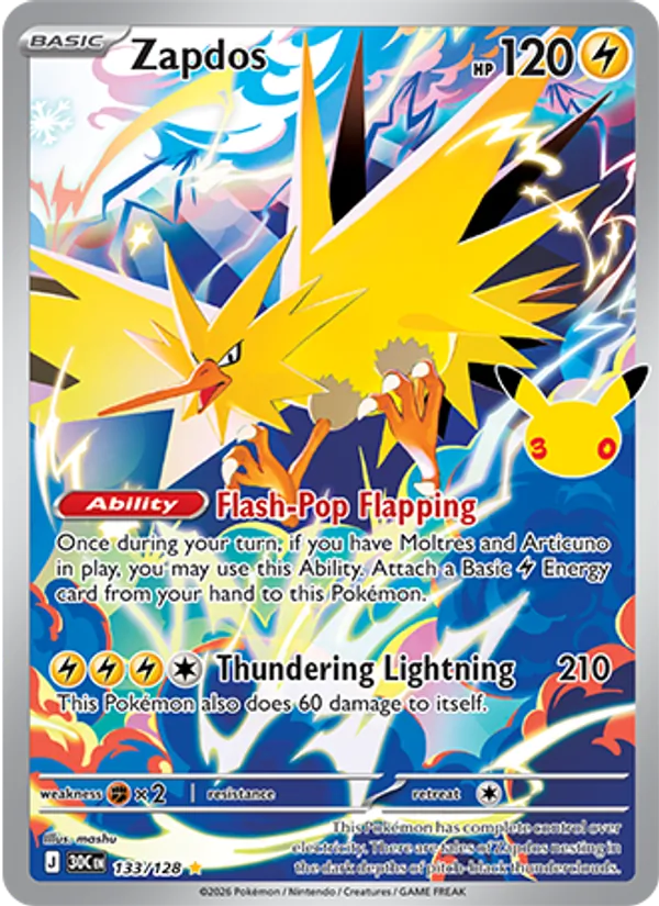 Zapdos, normal (30th-133)