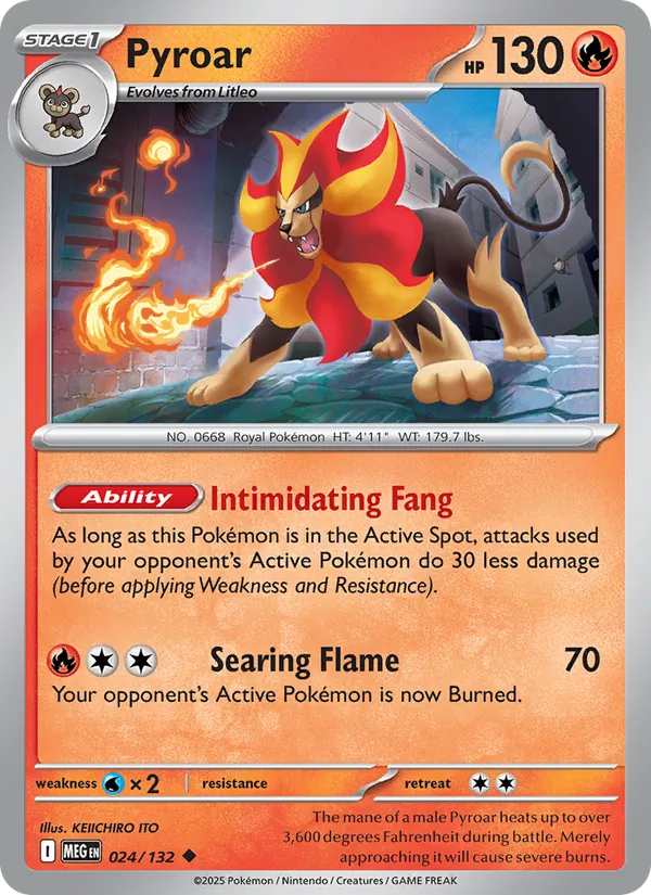 Pyroar, normal (me01-024)