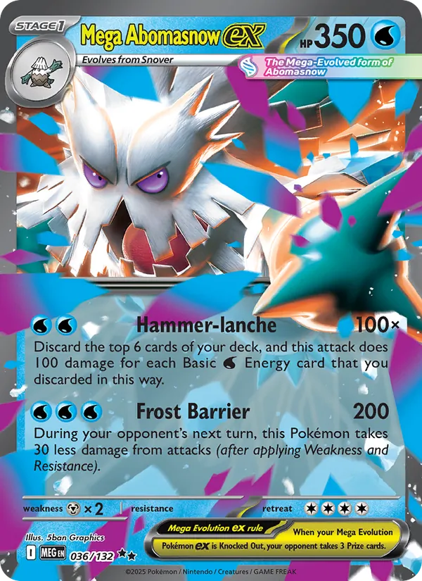 Mega Abomasnow ex, holofoil (me01-036_h)