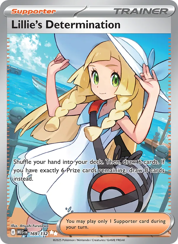 Lillie's Determination, holofoil (me01-169_h)