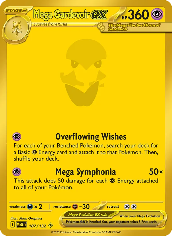 Mega Gardevoir ex, holofoil (me01-187_h)