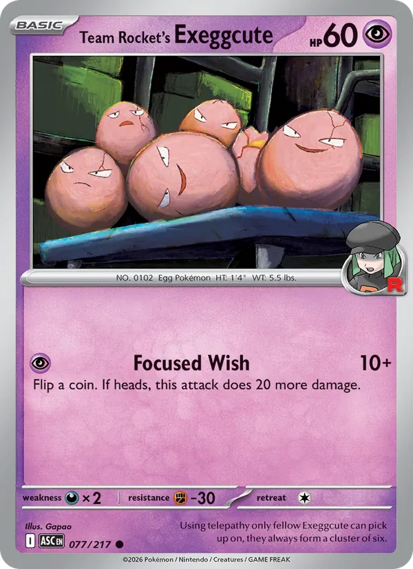Team Rocket's Exeggcute, normal (me02.5-077)