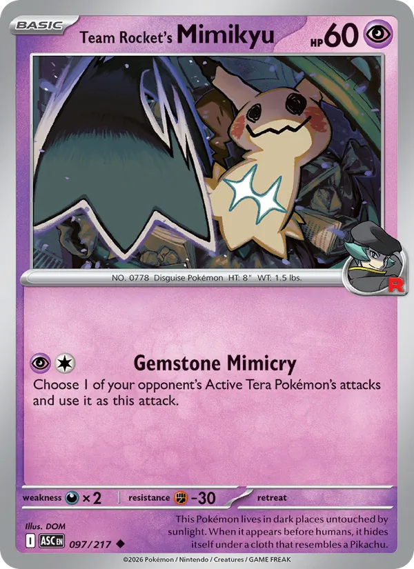 Team Rocket's Mimikyu, normal (me02.5-097)