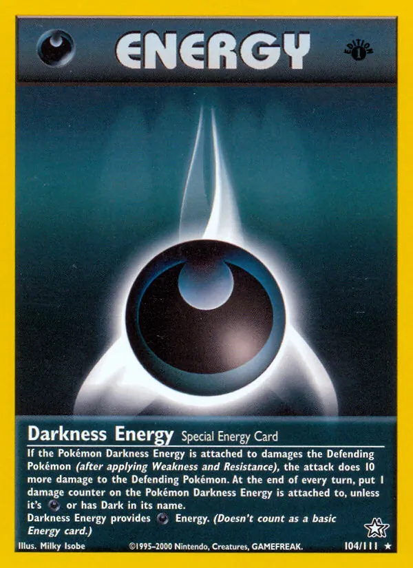 Darkness Energy, first edition (neo1-104_1e)