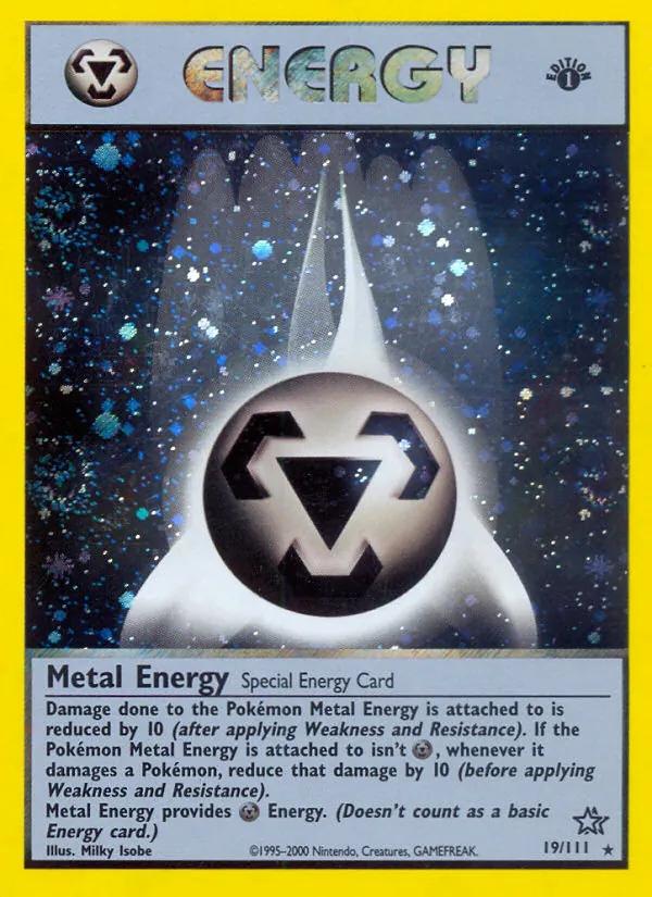 Metal Energy, first edition holofoil (neo1-19_1eh)