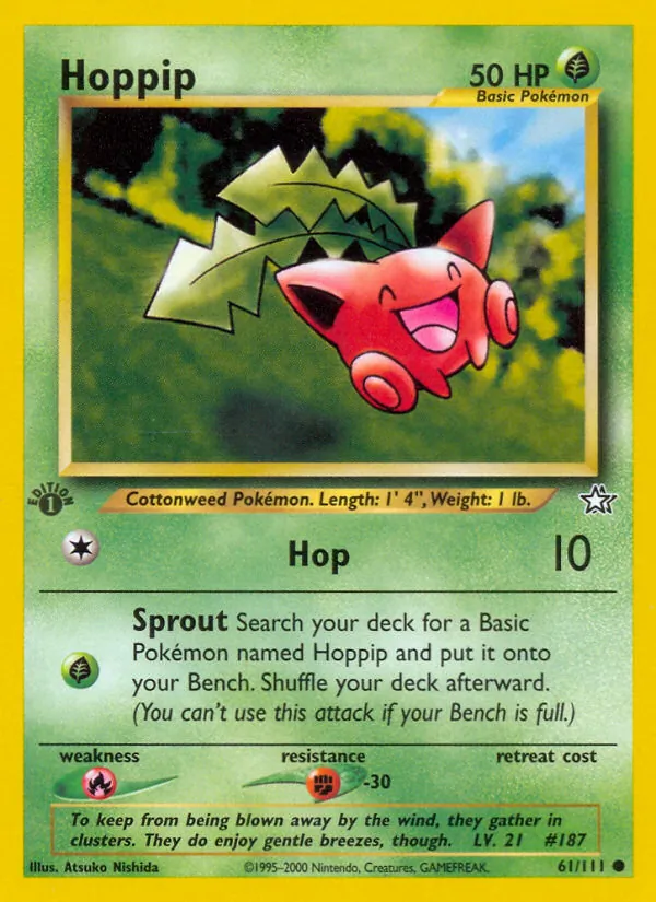 Hoppip, first edition (neo1-61_1e)