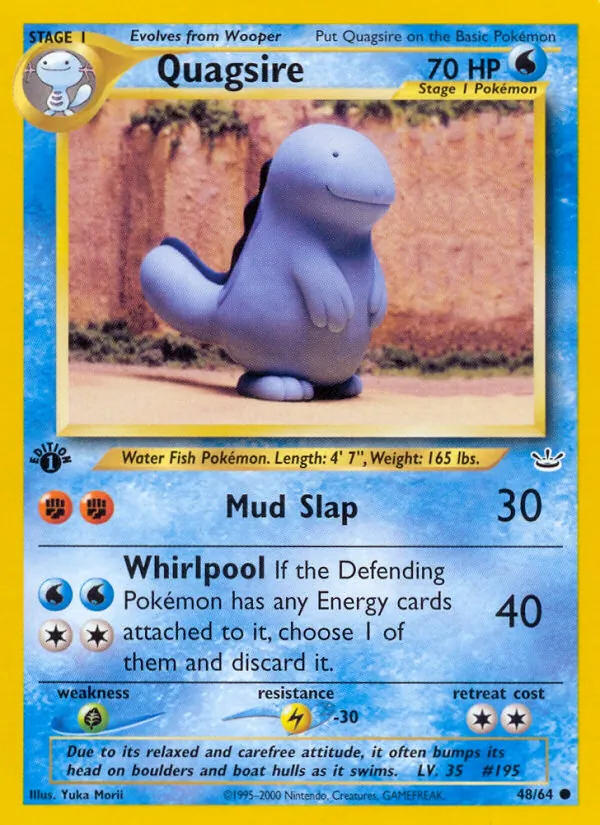 Quagsire, first edition (neo3-48_1e)