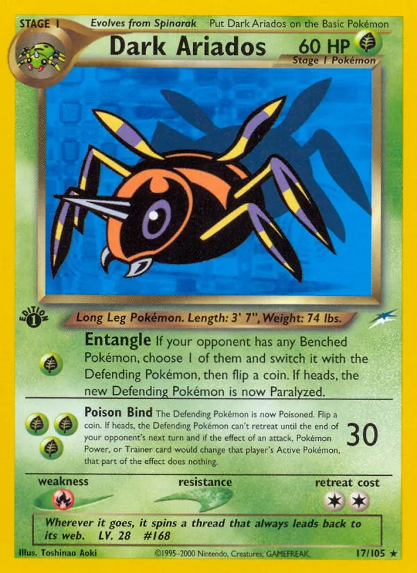 Dark Ariados, first edition (neo4-17_1e)