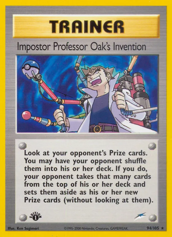 Impostor Professor Oak's Invention, first edition (neo4-94_1e)