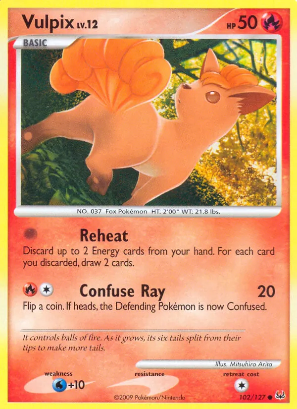 Vulpix, normal (pl1-102)