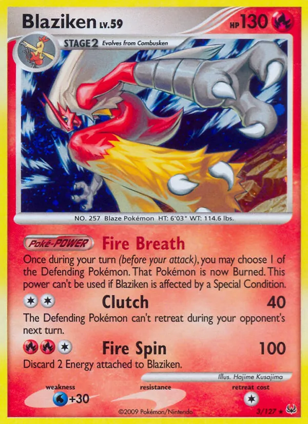 Blaziken, holofoil (pl1-3_h)