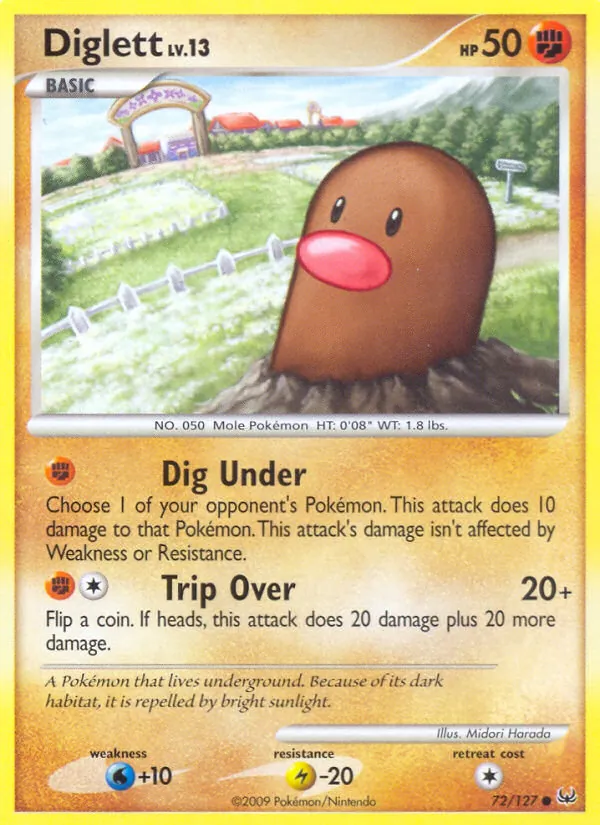 Diglett, normal (pl1-72)