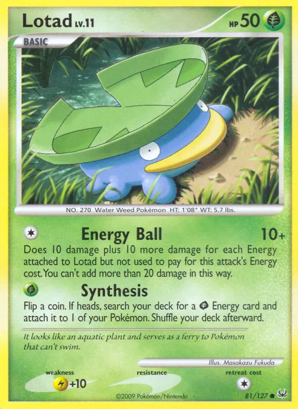 Lotad, reverse holofoil (pl1-81_rh)