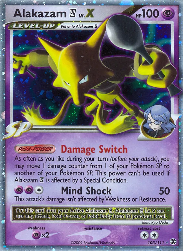 Alakazam E4 LV.X, holofoil (pl2-103_h)