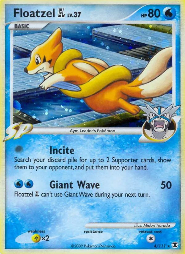 Floatzel GL, holofoil (pl2-4_h)