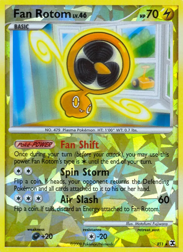Fan Rotom, reverse holofoil (pl2-RT1_rh)