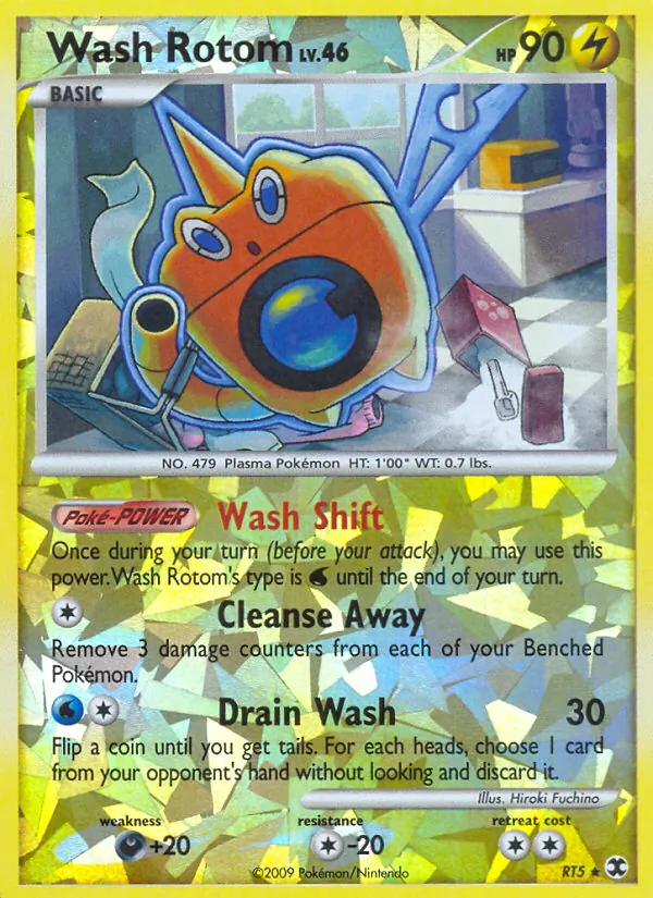 Wash Rotom, reverse holofoil (pl2-RT5_rh)