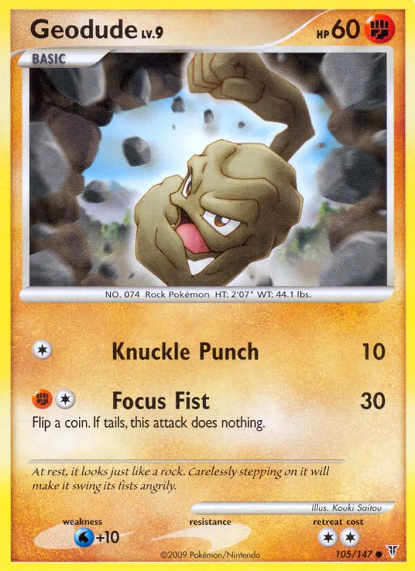 Geodude, normal (pl3-105)