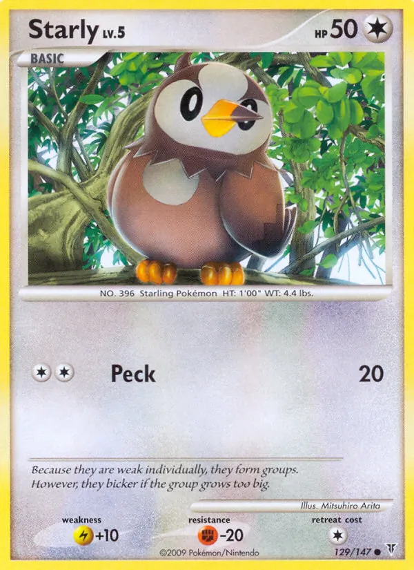 Starly, normal (pl3-129)