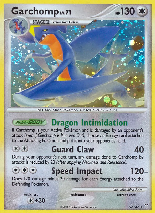 Garchomp, holofoil (pl3-5_h)
