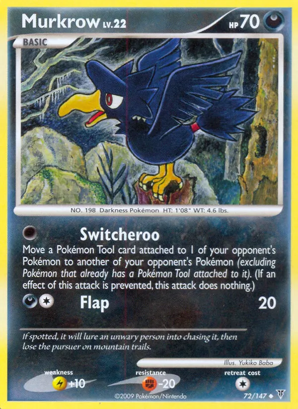 Murkrow, normal (pl3-72)