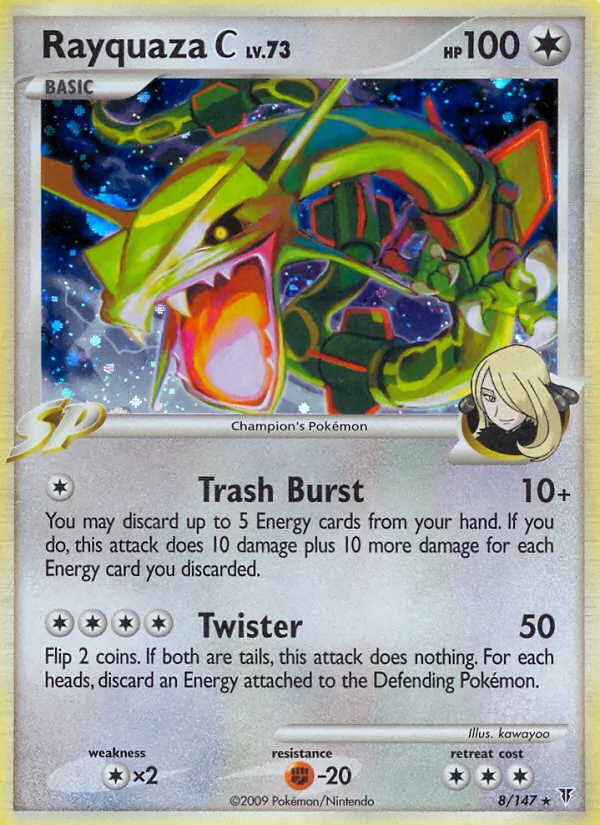 Rayquaza C, holofoil (pl3-8_h)