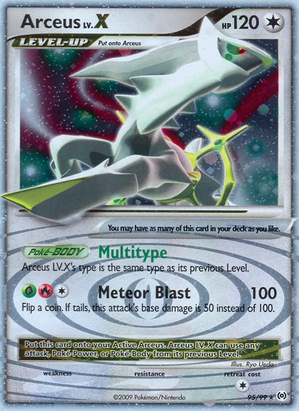 Arceus LV.X, holofoil (pl4-95_h)