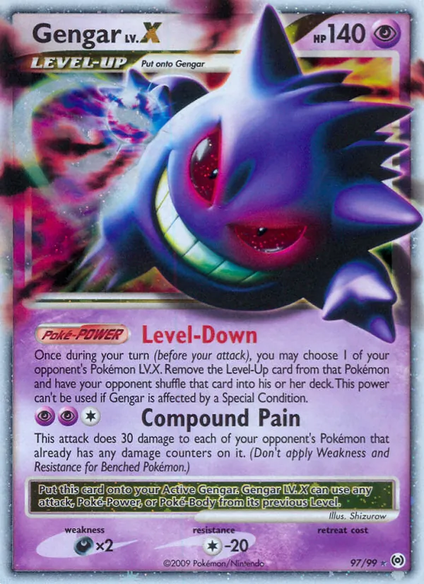 Gengar LV.X, holofoil (pl4-97_h)