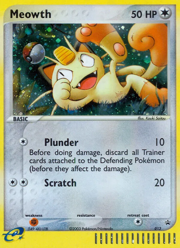 Meowth, holofoil (np-13_h)