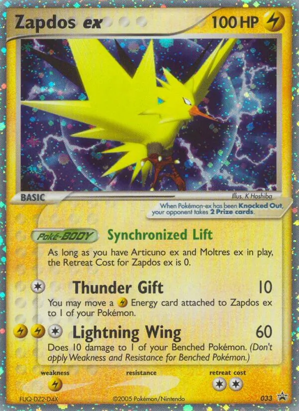 Zapdos ex, holofoil (np-33_h)