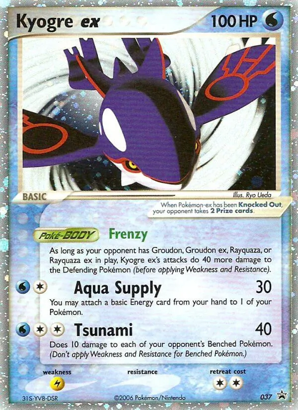 Kyogre ex, holofoil (np-37_h)