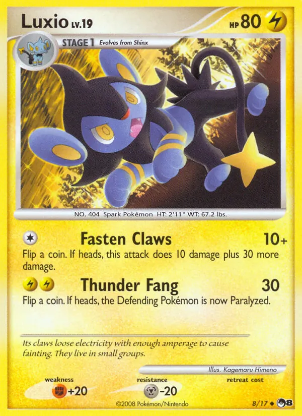 Luxio, normal (pop8-8)