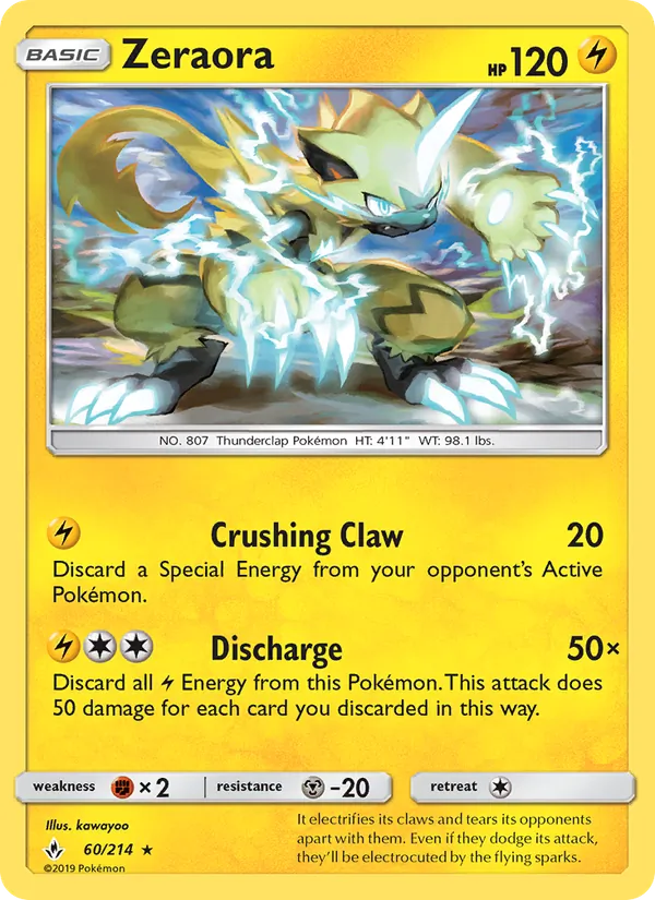 Zeraora, normal (sm10-60)