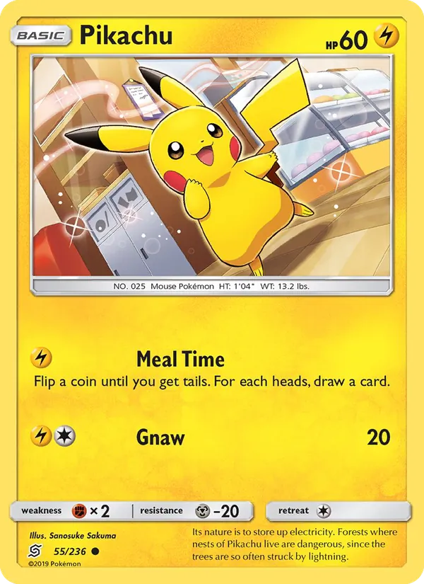 Pikachu, normal (sm11-55)