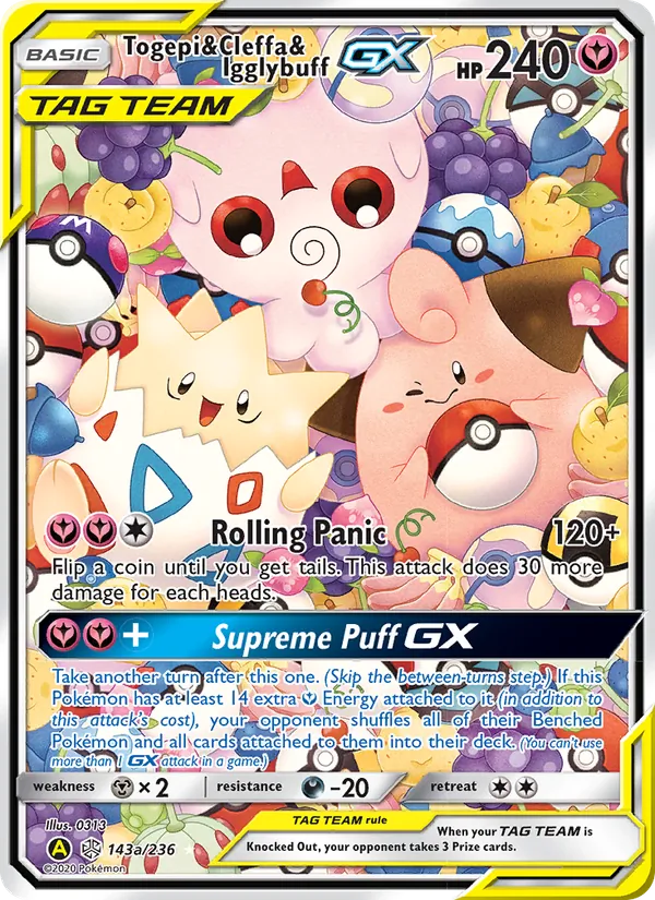 Togepi & Cleffa & Igglybuff GX, normal (sm12-143)