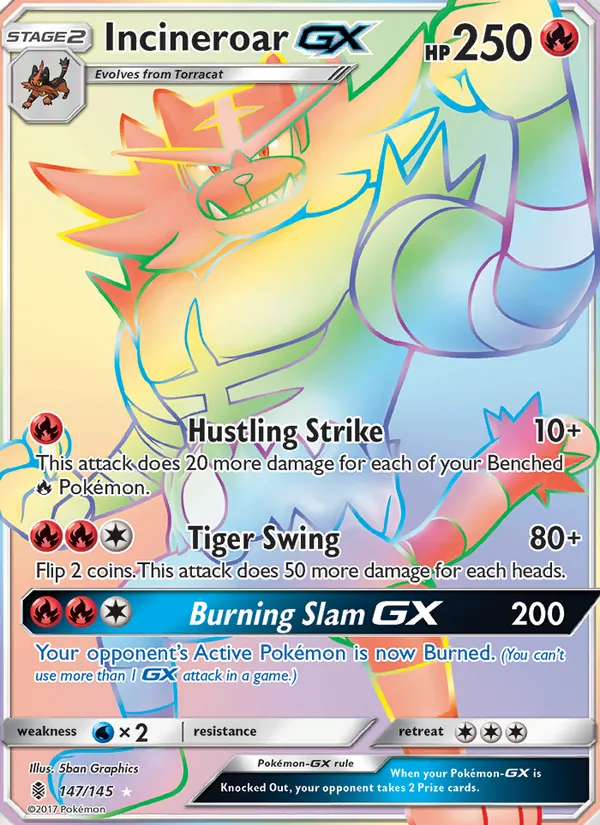 Incineroar GX, normal (sm2-147)