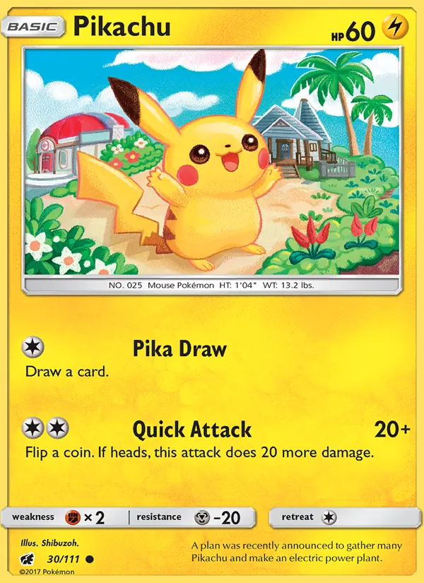 Pikachu, normal (sm4-30)