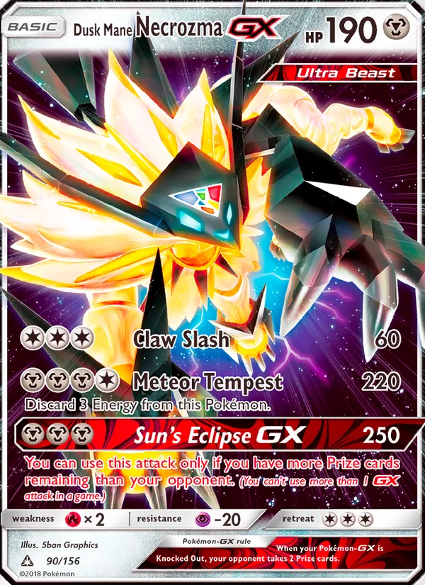 Dusk Mane Necrozma GX, normal (sm5-90)