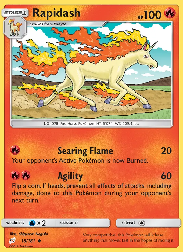 Rapidash, normal (sm9-18)