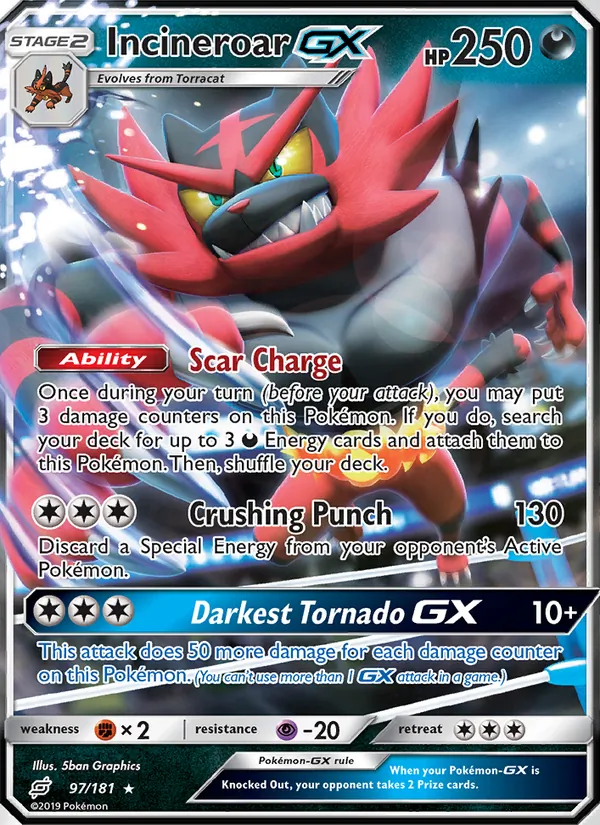 Incineroar GX, normal (sm9-97)