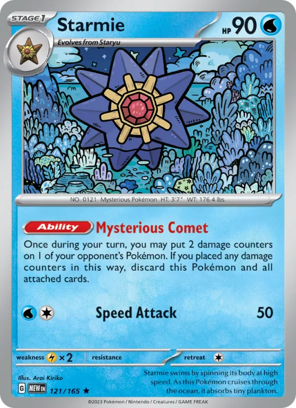 Starmie, holofoil (sv03.5-121_h)
