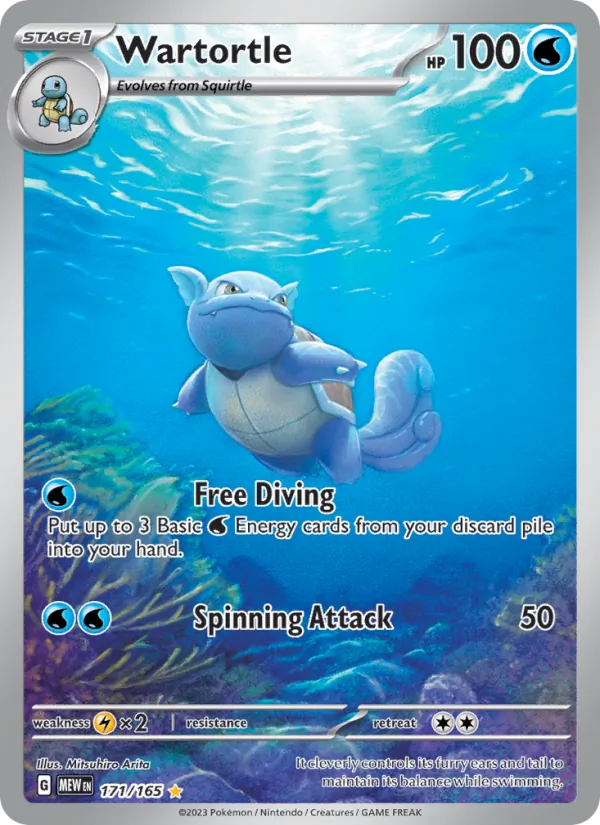 Wartortle, holofoil (sv03.5-171_h)
