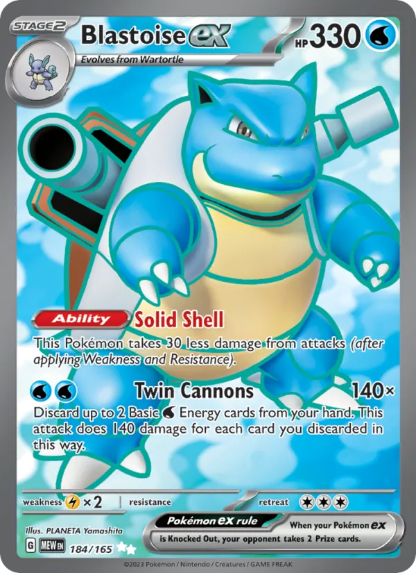 Blastoise ex, holofoil (sv03.5-184_h)